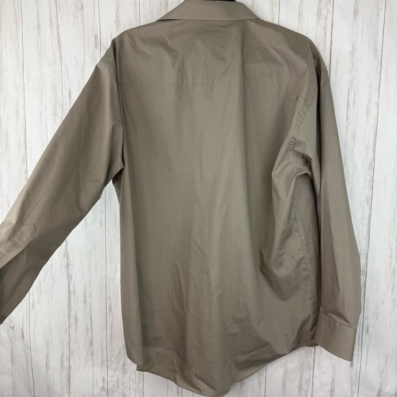 Yves Saint Laurent Men's Taupe Dress Shirt - Picture 6 of 7